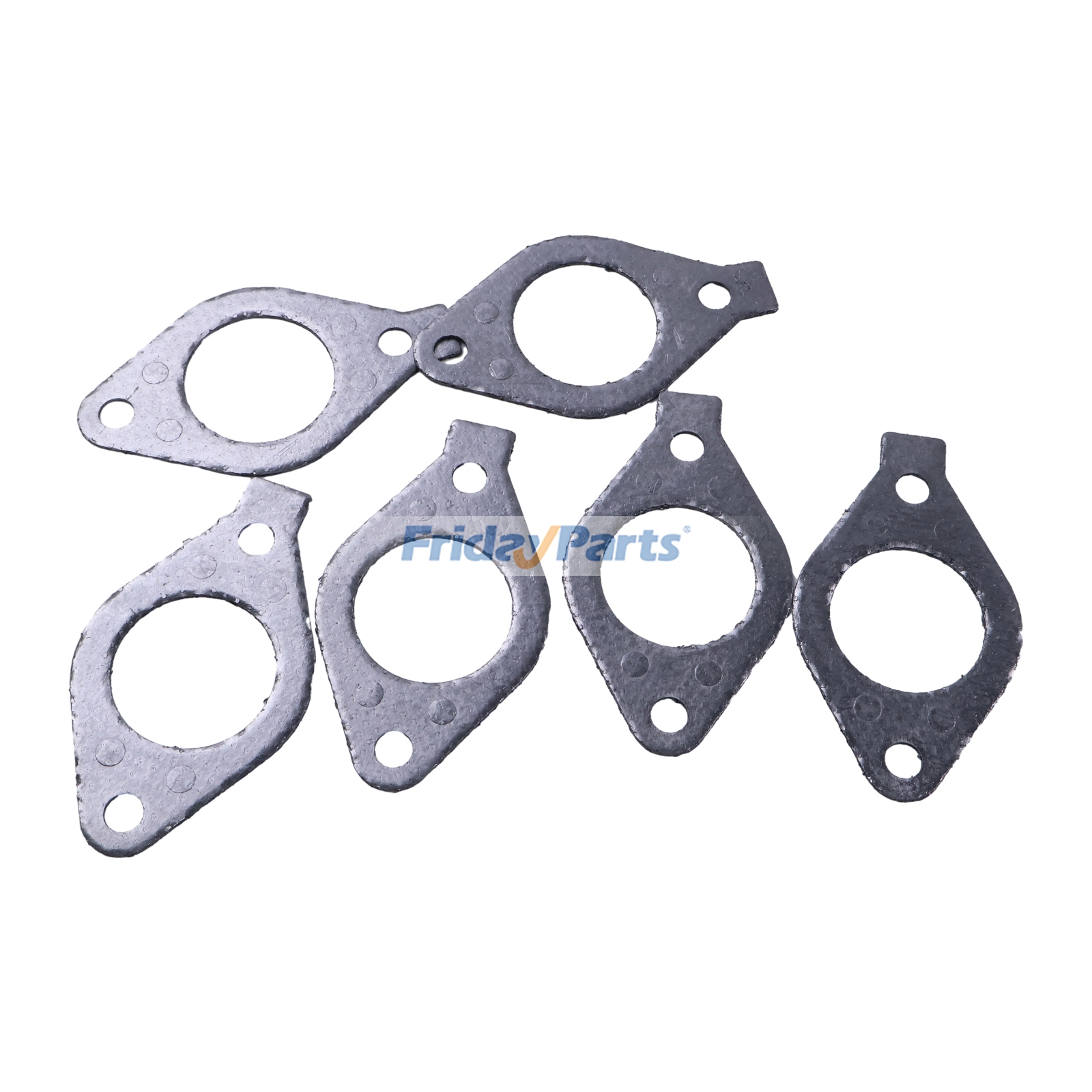 6 peças de junta do coletor de escape 109-5313 para motor Caterpillar CAT 3176B C-12 C-10 escavadeira 345B 365B