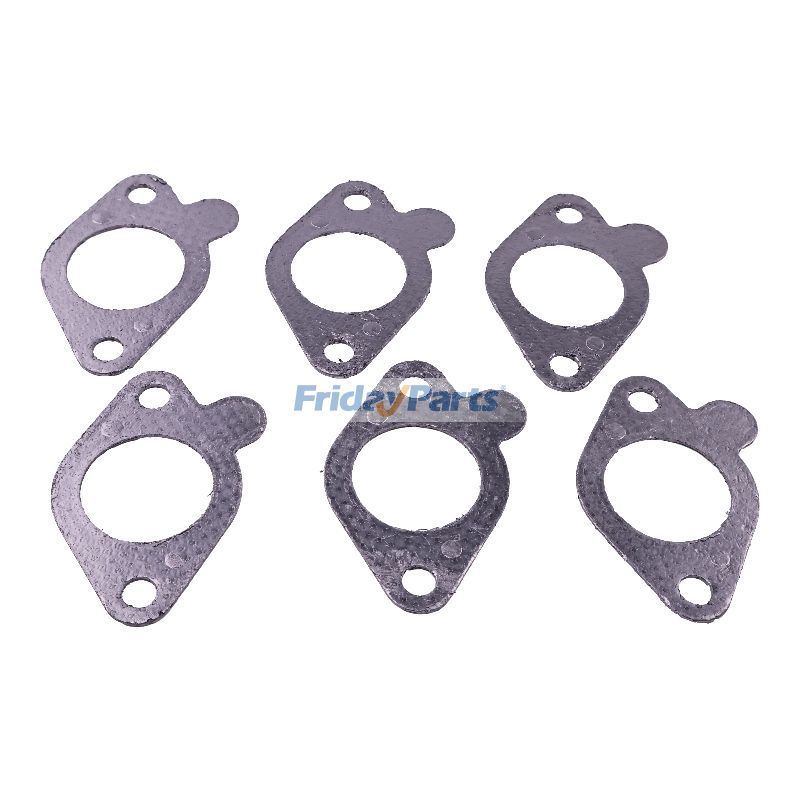 Lot de 6 joints de collecteur d'échappement 272-1956 pour moteur Caterpillar CAT 3126 C7 Excavatrice 322C 324D 325D 329D