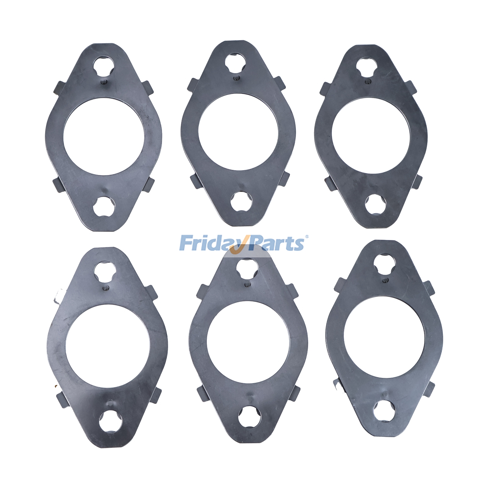6 Pcs Exhaust Manifold Gasket for Cummins ISB5.9 QSB5.9 ISB6.7 B6.7 QSM11 L9 M11 ISL9 Dodge 5.9L 6.7L for Engine,Excavator,Forklift,Loader,Vehicle