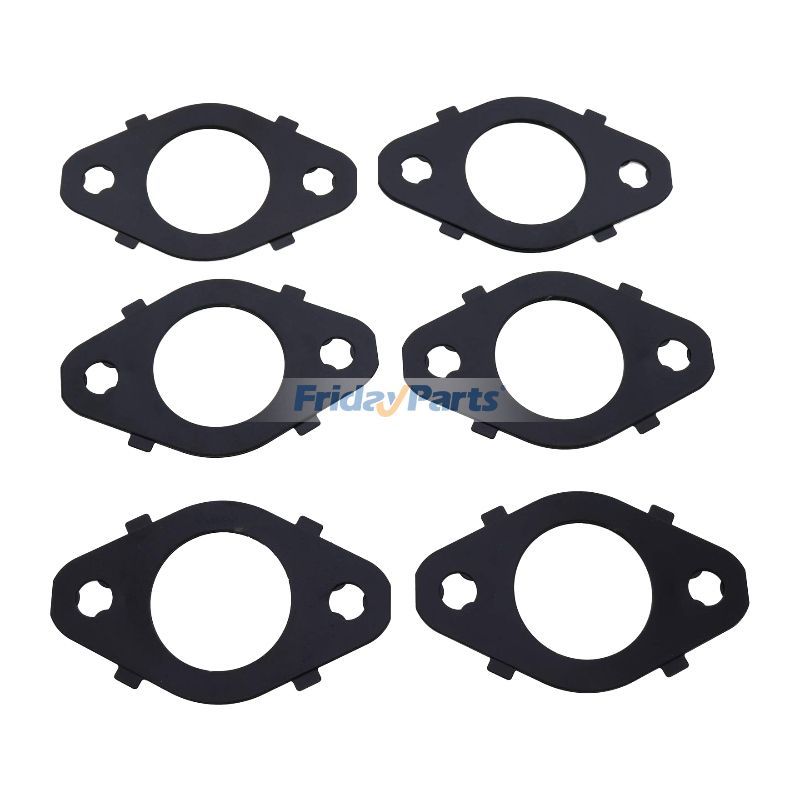 6 Pcs Exhaust Manifold Gasket 3946275 3955339 5447591 5266422 for Cummins Engine 6B5.9 ISB5.9 QSB5.9 ISB6.7 B6.7 6C8.3 B3.3 QSM11 L9 M11 ISL9 Dodge 5.9L 6.7L