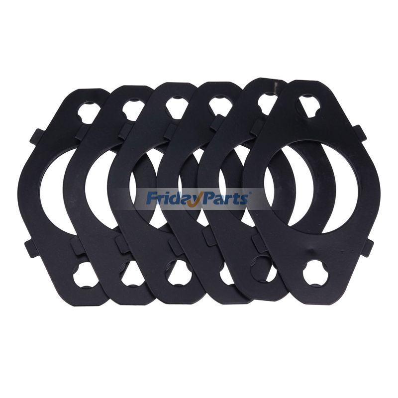 6 Pcs Exhaust Manifold Gasket for Cummins ISB5.9 QSB5.9 ISB6.7 B6.7 QSM11 L9 M11 ISL9 Dodge 5.9L 6.7L for Engine,Excavator,Forklift,Loader,Vehicle