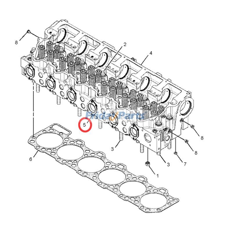 FridayParts 6 Pcs Exhaust Manifold Sleeve