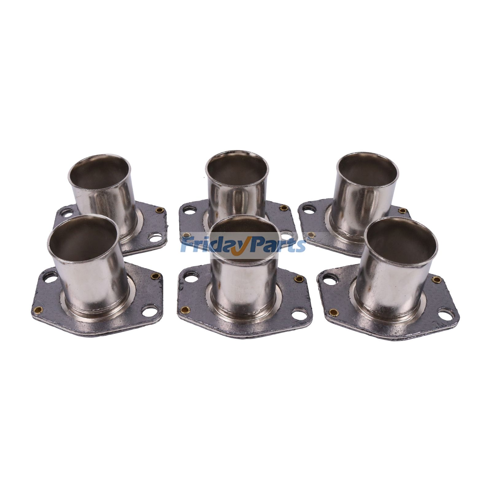 6 Pcs Exhaust Manifold Sleeve 281-8261 for Caterpillar CAT Engine  C15 C18 3516C 3406E Excavator 395 390D 365C 385C