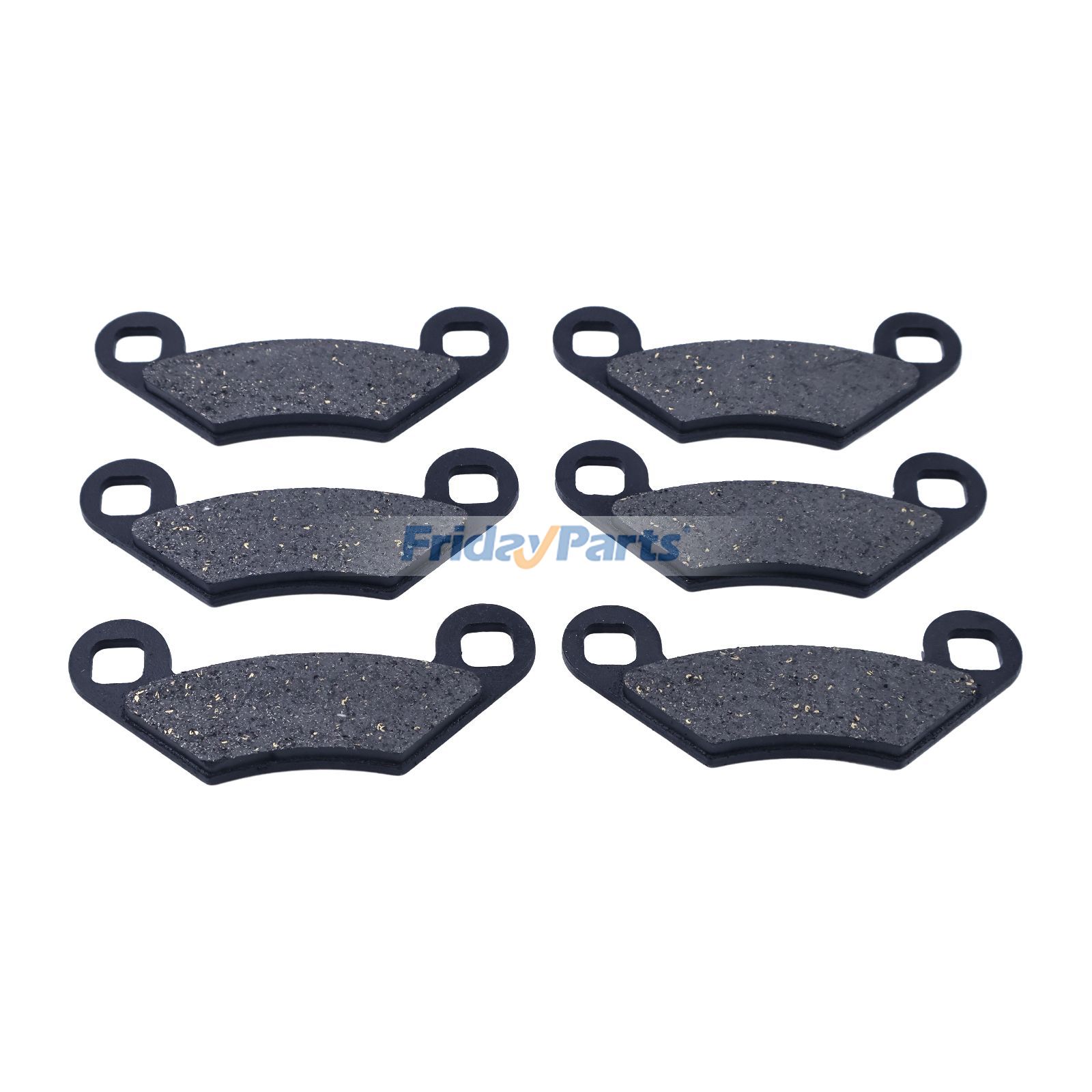 Polaris用6個 フロント リア ブレーキ パッド ATV Xplorer 400L Sportsman 500 Big Boss 250