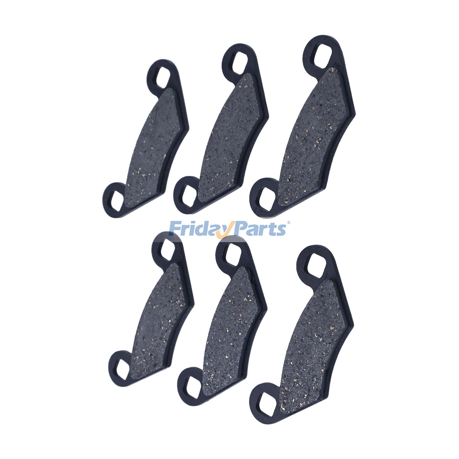 FridayPartsの6個 フロント リア ブレーキ パッド ATV Xplorer 400L Sportsman 500 Big Boss 250