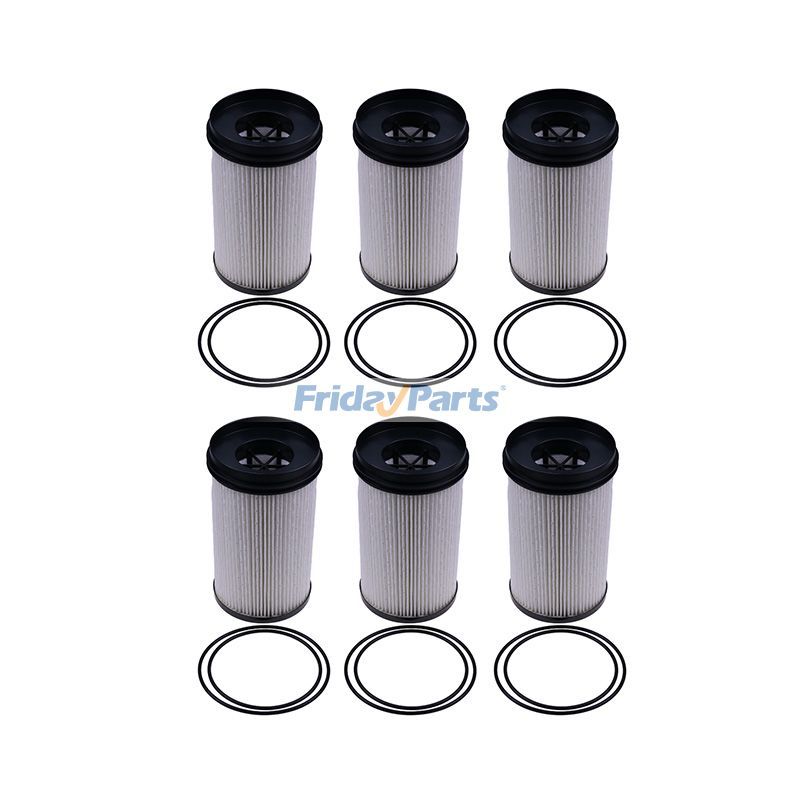Lot de 6 filtres à carburant P552709 FS20176 R61709 DDER61709 pour moteur Detroit DD13 DD15 DD16 DD5