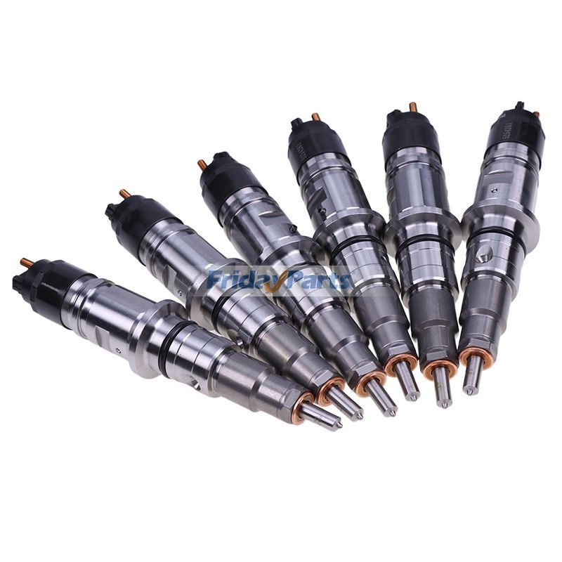 Kit De 6 Injecteurs Carburant Pour Moteur Cummins QSB4.5L Et QSB6.7L - Référence 0445124019, Neufs, Compatibles