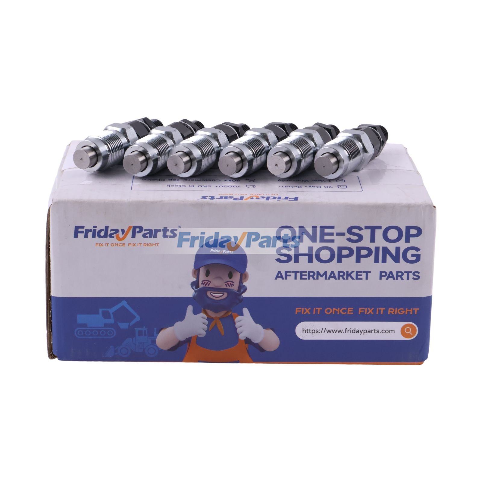 Injecteur de carburant 6 pièces 093500-3400 23600-64050 pour moteur Toyota 1HZ 2C Land Cruiser 4.2L