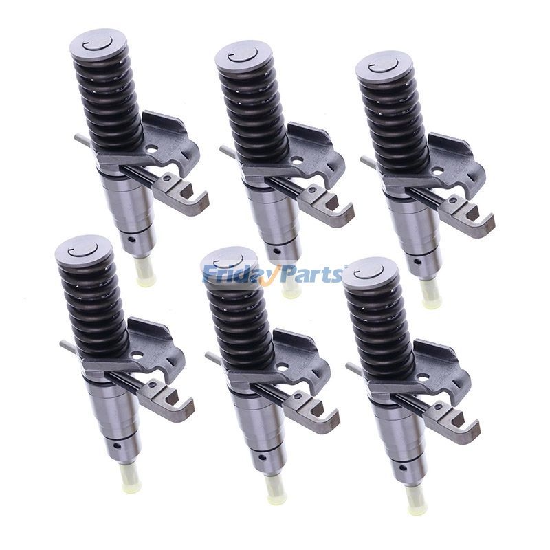 6 PCS Fuel Injector 127-8222 20R-2051 for Caterpillar CAT 3116 3114 3126 Excavator 322L 325 325L Loader 950F 960F Tractor 613C