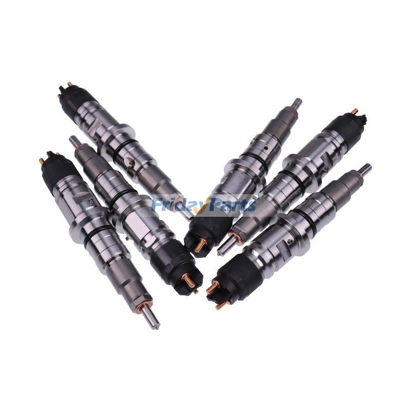 6 PCS Kraftstoff Injektor 2854608 0445120057 für FALL New Holland IVECO Motor F4HE9687 Traktor Maxxum 115 125 140 T6030 T6050 T6080 T6090für Für CASE,Für New Holland