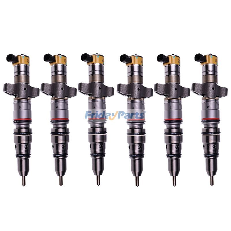 6 Pcs Fuel Injector 328-2576 for Caterpillar CAT Engine C9 Excavator 330D 330D L 336D L 336D LN