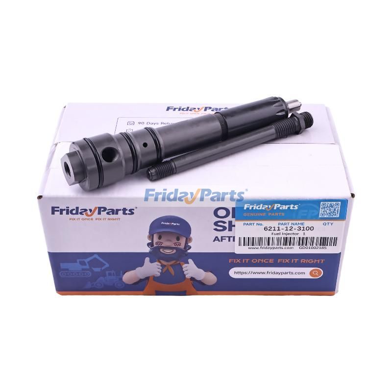 FridayParts 6 Stück Kraftstoffinjektoren S6D140E-2