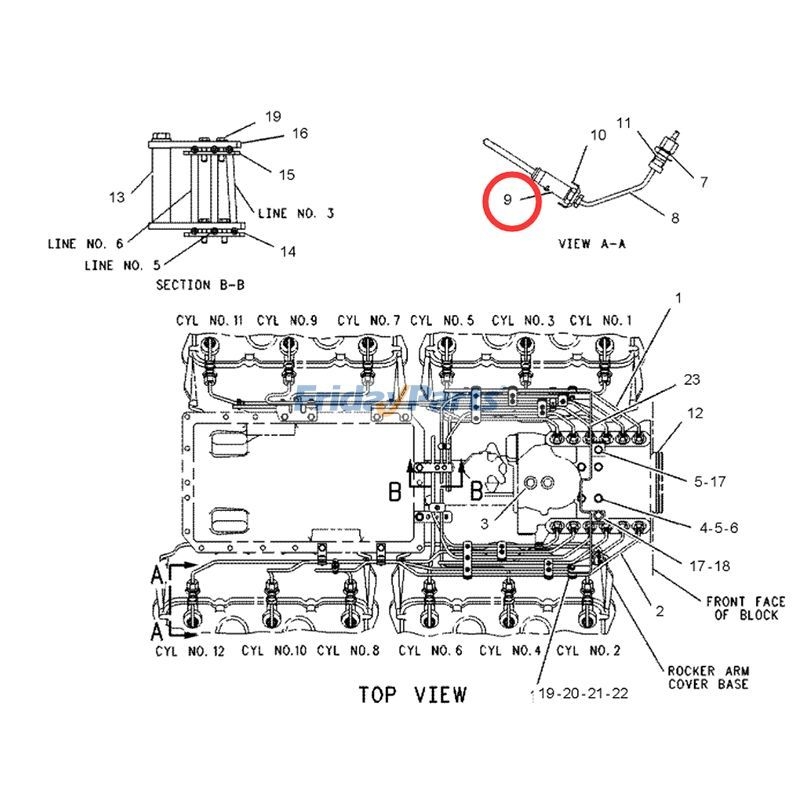3406b Injector 6 Pcs Fuel Injector 7W-7026 for Caterpillar CAT Engine 3406B 3412 ...