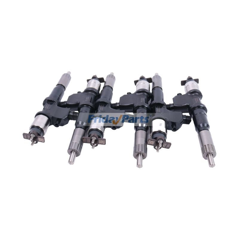 6 Stück Einspritzdüsen 8981675562 für Isuzu Motor 6WG1 6WG1-XYSA01 John Deere Bagger 450DLCfür Für HITACHI,Für JOHN DEERE