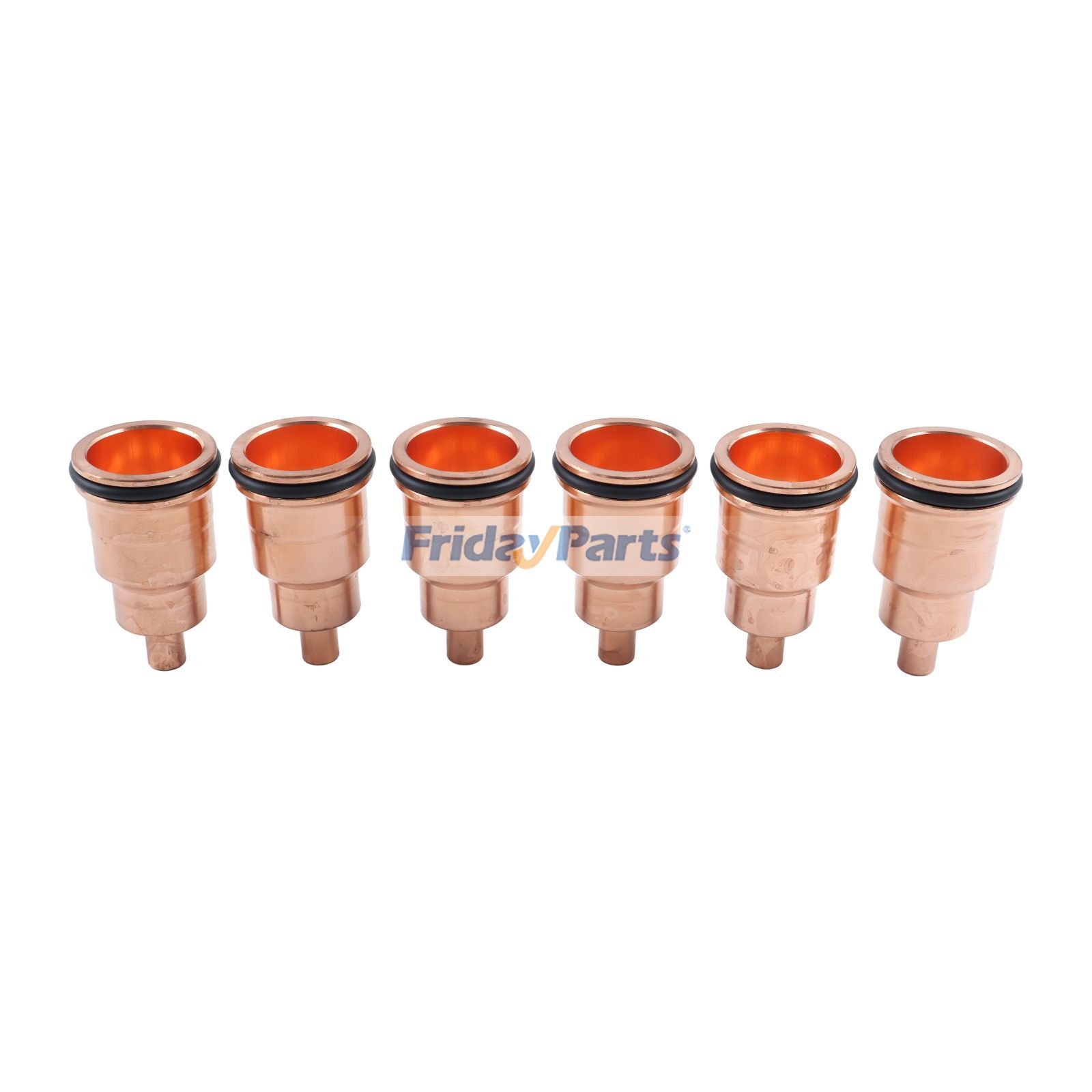 6 piezas de manguito de inyector de combustible 85104134 para motor Volvo D9 D9B D12D TAD1150VE D13A excavadora EC330B EC360C
