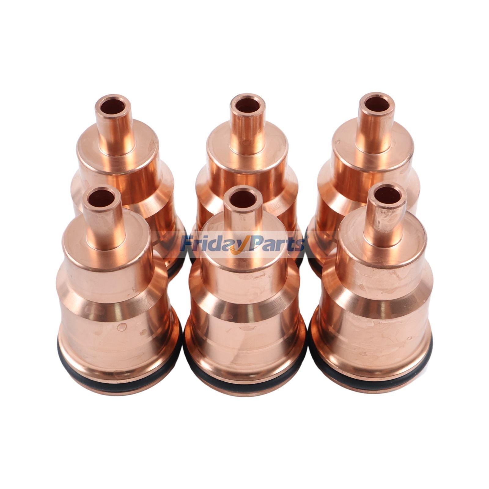 6 piezas de manguito de inyector de combustible 85104134 para motor Volvo D9 D9B D12D TAD1150VE D13A excavadora EC330B EC360C Para VOLVO