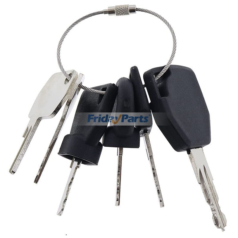6 Stück Zündschlüssel für JCB New Holland Terex Ford CASE Schwermaschinen