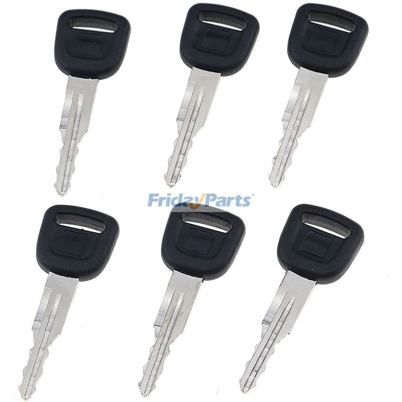 Lot de 6 clés de contact T0270-81840 T0270-81820 pour tracteur Kubota B2650HSDC B3030HSDC L3710DT L4310DT M108SHC M96SDSCpourPour KUBOTA