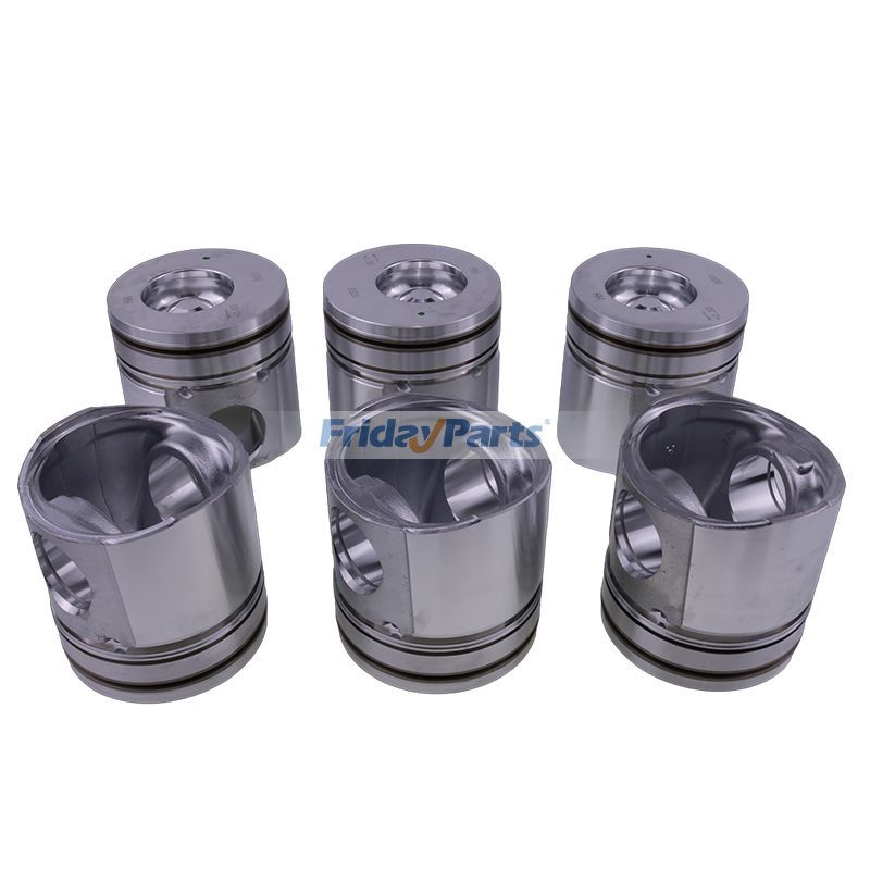 Lot de 6 pistons 3926632 pour moteur Cummins B3.9L 4B 4BT 4BTA 4BTAA B5.9L 6B 6BT 6BTA 6BTAA