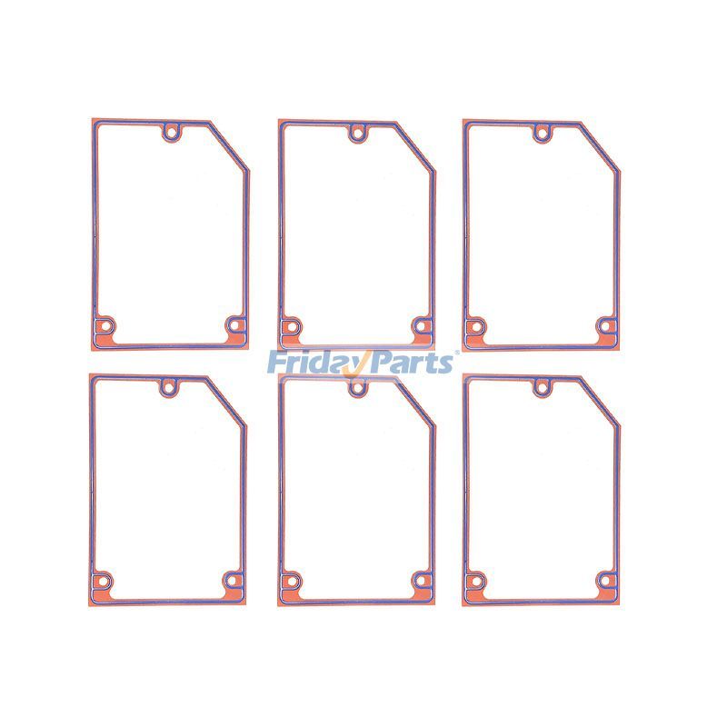 6 Pieces Rocker Lever Cover Gasket 4920076 for Cummins Engine K19 KTA19 QSK19