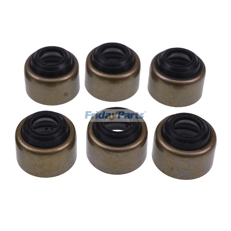 Joint de tige de soupape 6 pièces 11420-13150 pour excavatrice Komatsu Doosan Daewoo SOLAR 015