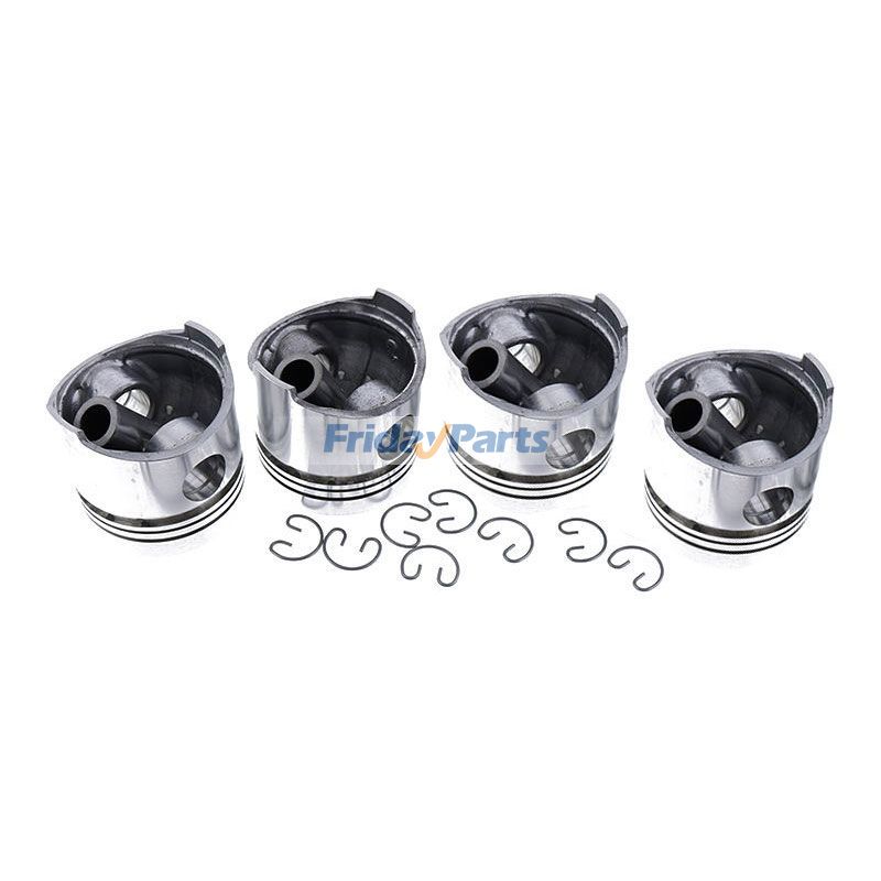 Kit de pistón de 4 piezas 1J701-21112 para motor Kubota V2607