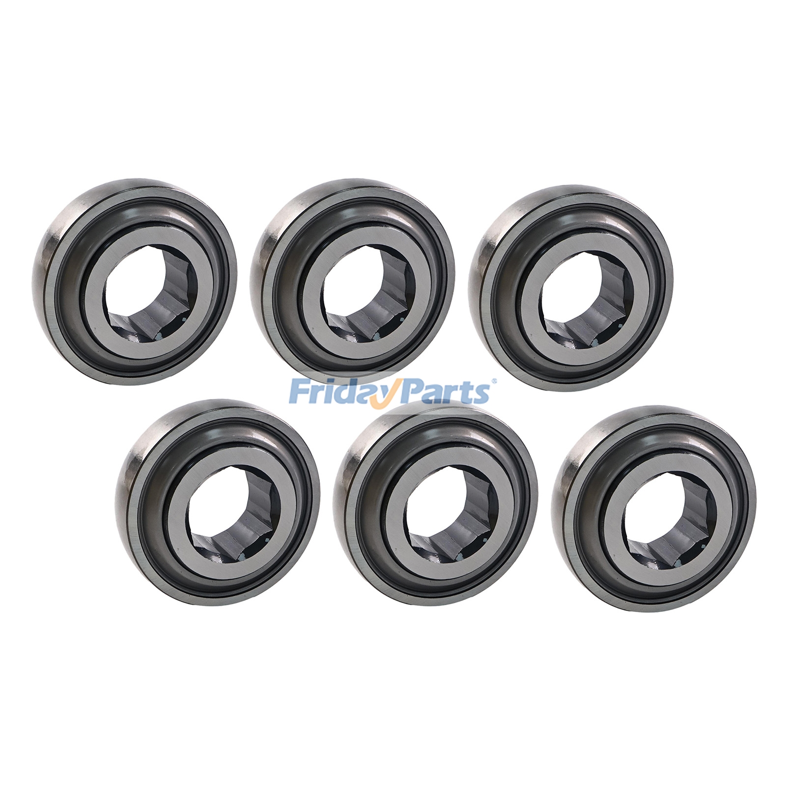 6 Pieces Ball Bearing JD9488 AN102010 HPC102GPE for John Deere Engine 6068 6081 Harvester 3940 3960 4300 5440 5460 5730 5830