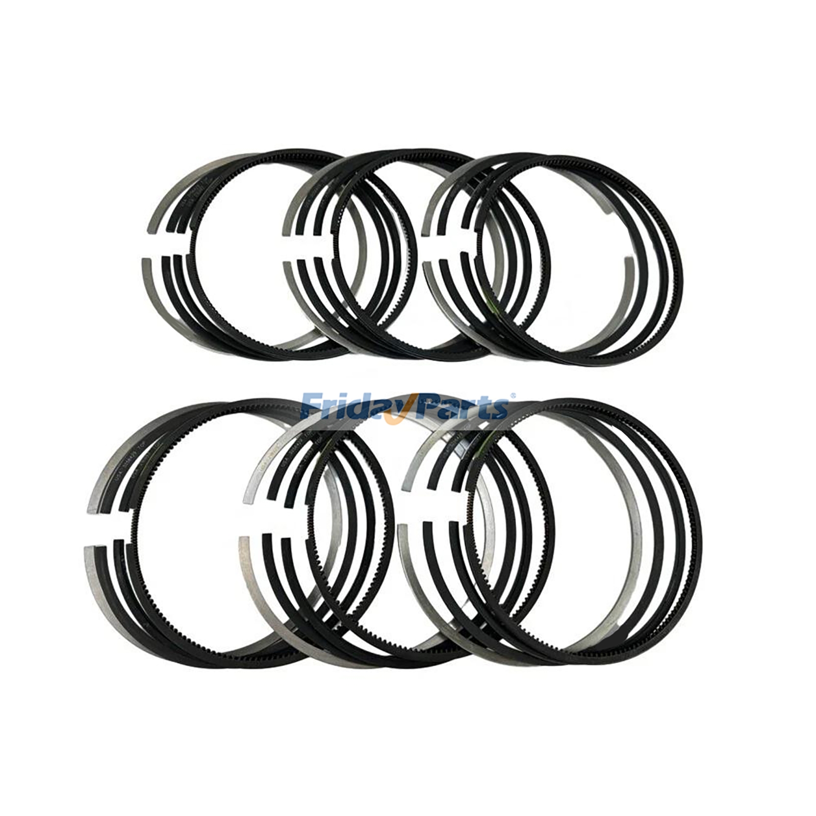 Anillo de pistón de compresión de 6 piezas 3056429 para motor Cummins GTA855 QSK50 N14 NH855 NT85 G28 G855 GTA28