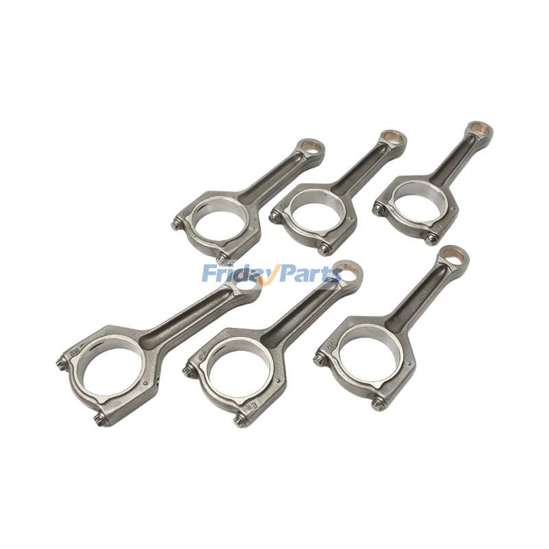 Bielle 6 pièces 11247589540 pour moteur BMW N52B30 véhicule E81 E70 E90 E60 128i X1 3.0L L6 2005-2015