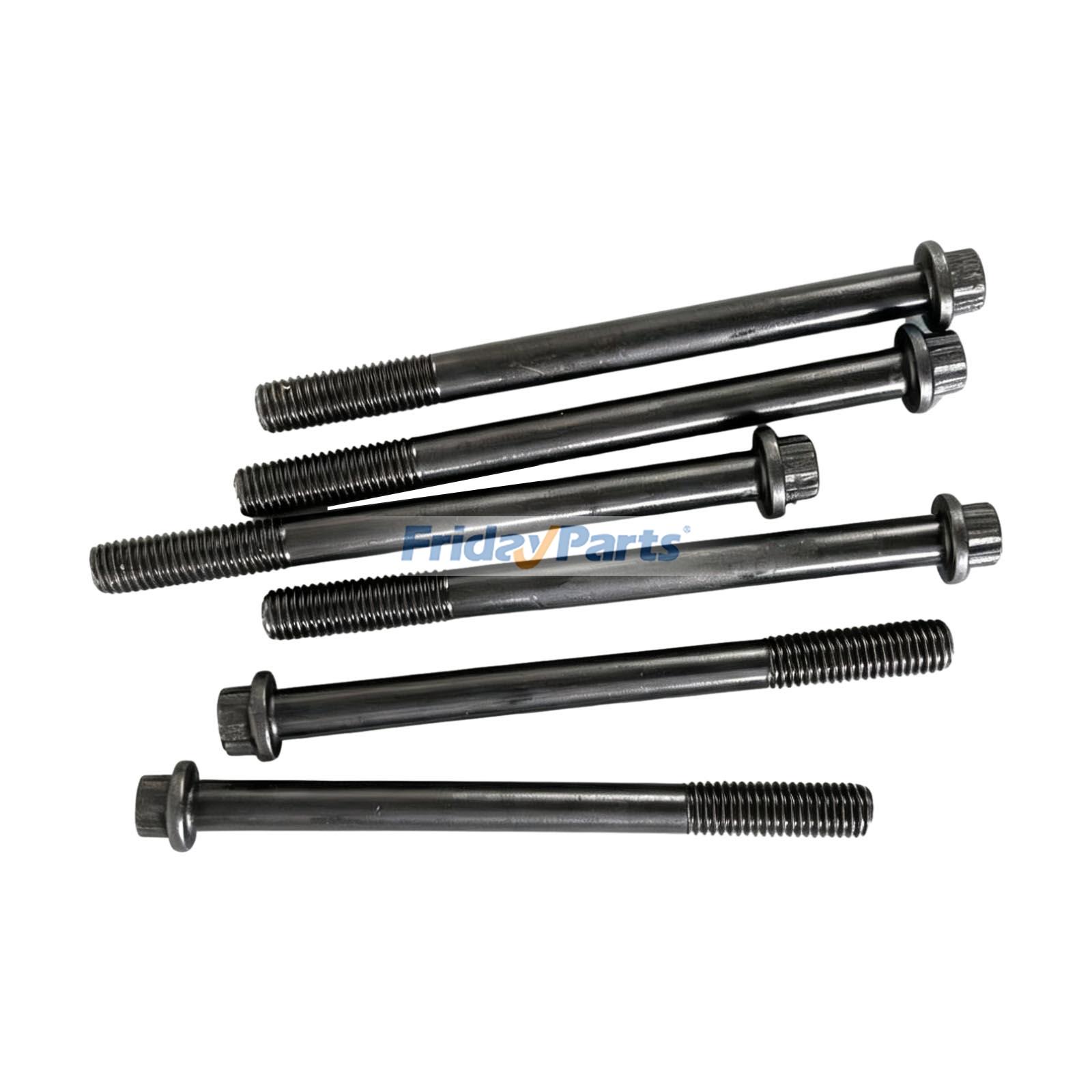 6 Pieces Cylinder Head Bolt 01438-01020 for Komatsu Engine 6D125-1AB-EW SAA6D140E-3J Loader WA470-3 WA480-8 WA500-6R