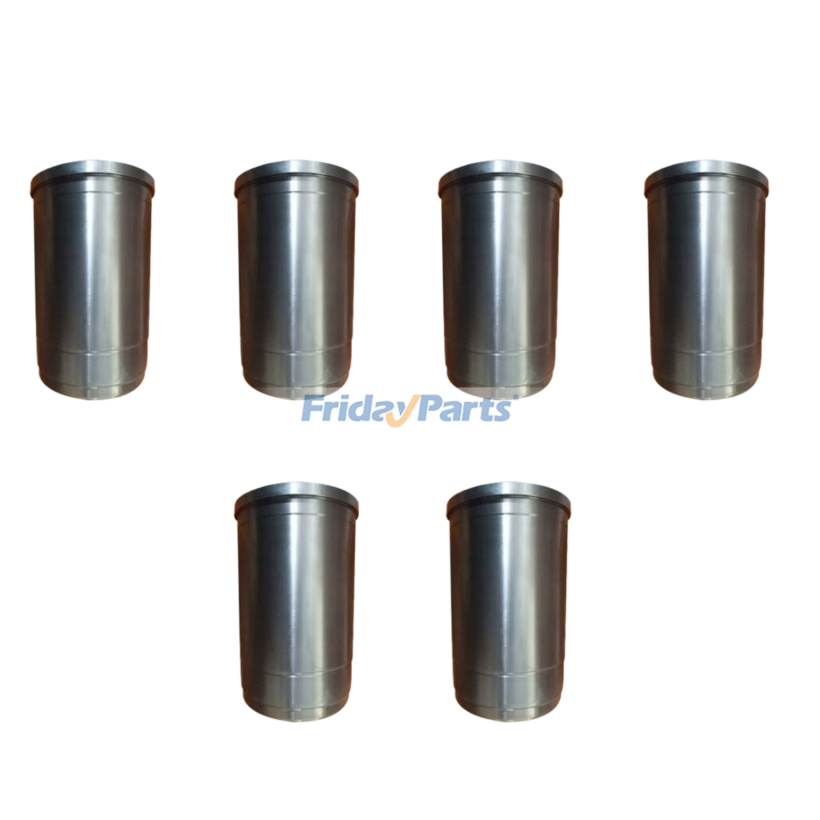 6 Pieces Cylinder Liner ME031617 for Mitsubishi Engine 6D14