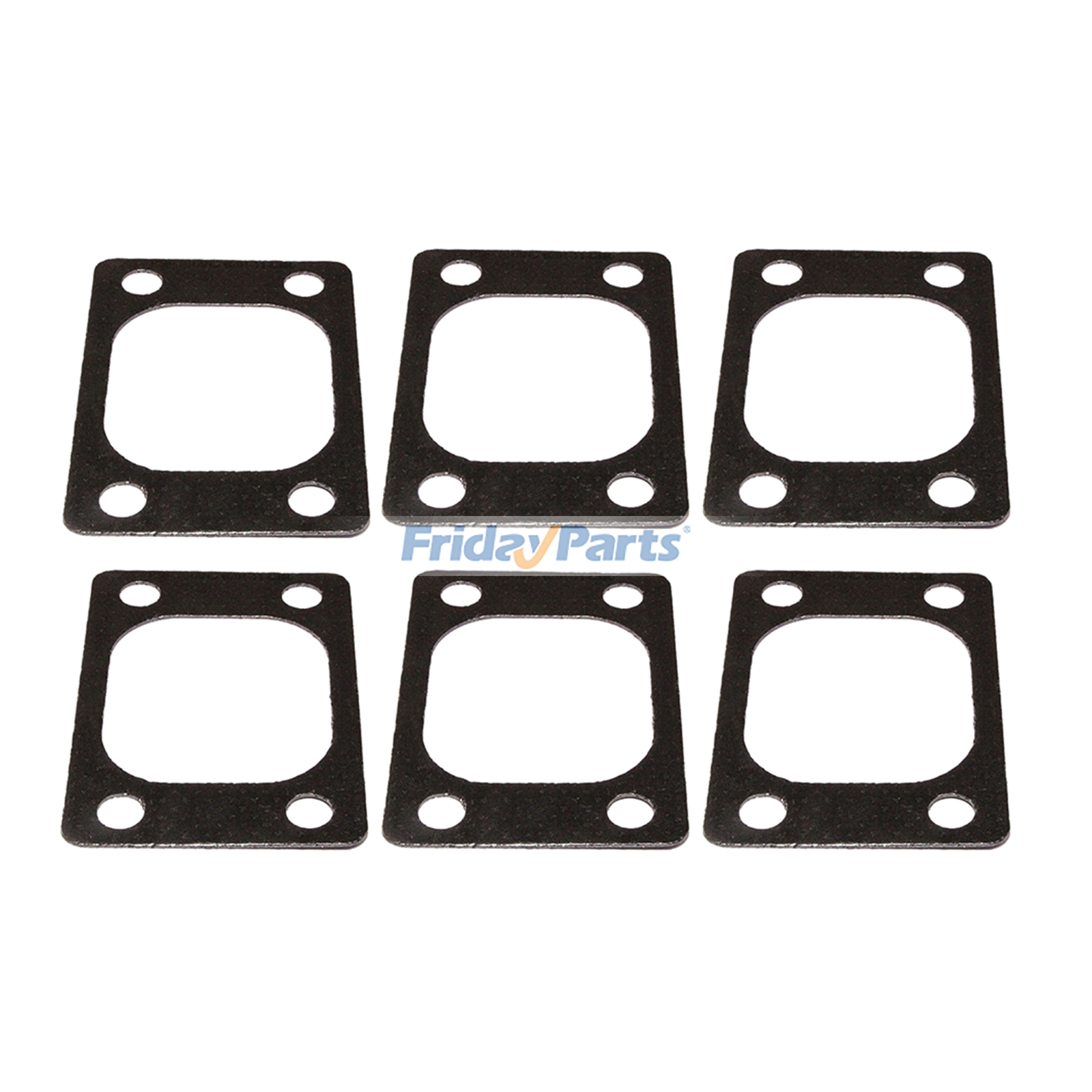 6 Pieces Exhaust Manifold Gasket 6261-11-5880 for Komatsu SAA6D140E Loader WA500-6 WA500-7 WA500-8