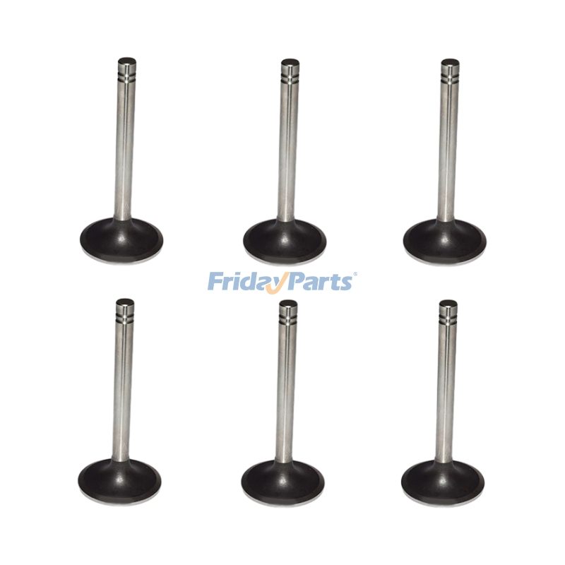 6 Pieces Exhaust Valve 6N-9916 for Caterpillar CAT Engine 3304 3306 Excavator 330 350 215B 215C 215D 219D 225B 225D 229D 235B 235C 235D 330B 330L 350L