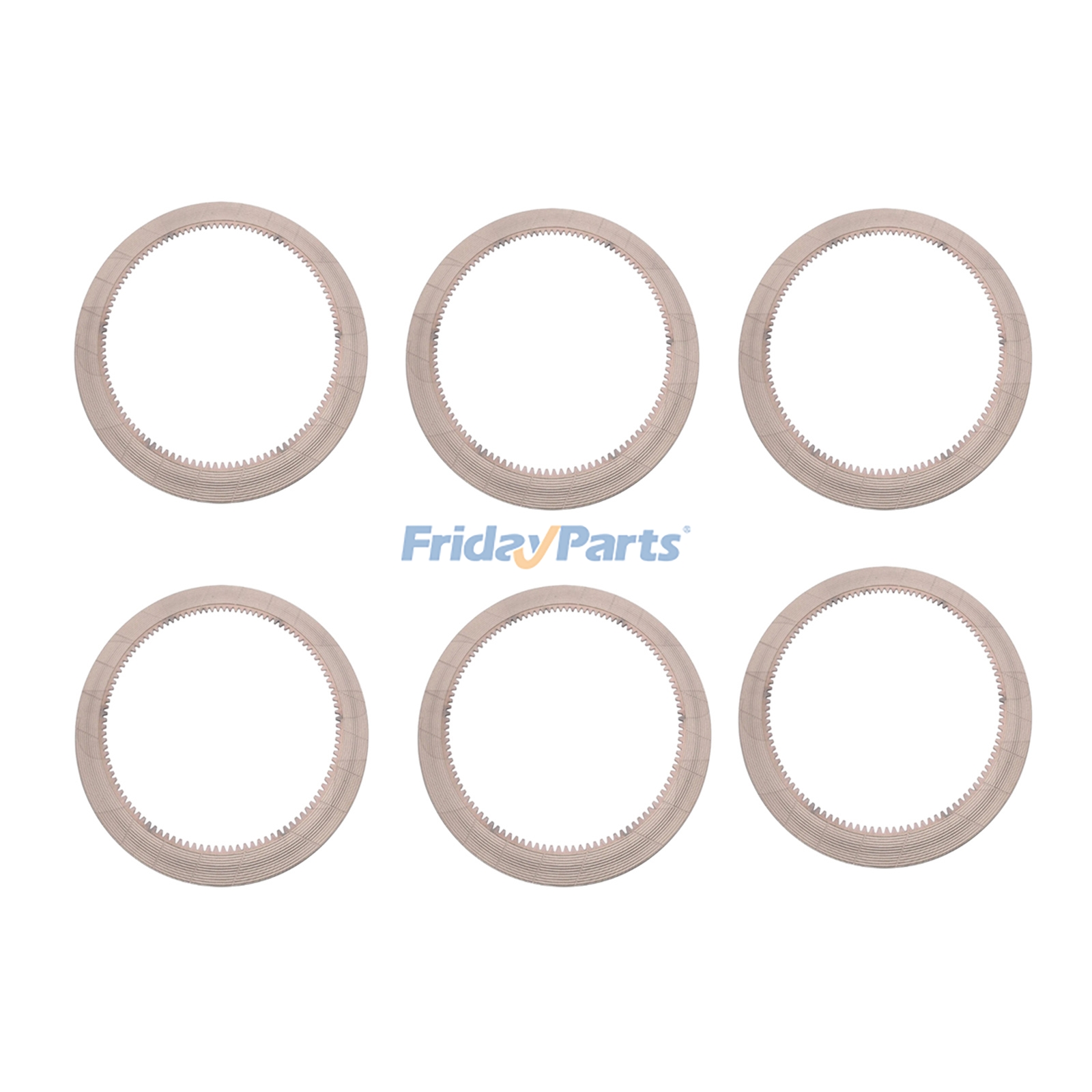 Lot de 6 disques de friction 198-15-22810 pour chargeuse Komatsu S6D125E (modèles WA600-3, WA600-3L, WA700-3, WA700-3L, WA800-3, WA800-8, WA900-3, WA800-2 et WA700-1).
