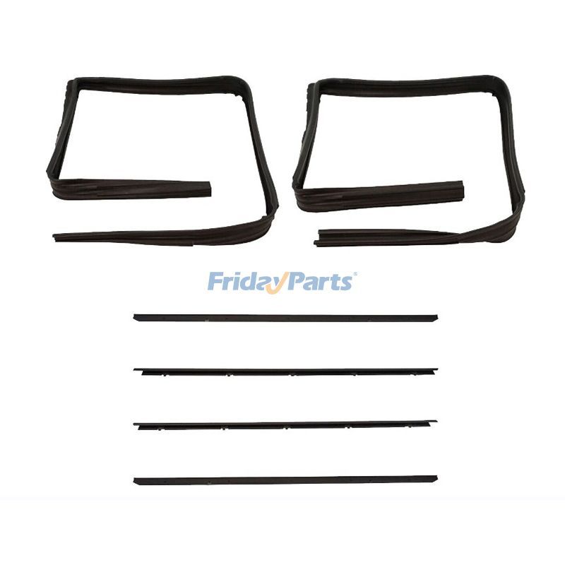 6 Pieces Front Window Sweep & Run Channel Seal Kit for GMC Chevy Blazer Pickup Truck