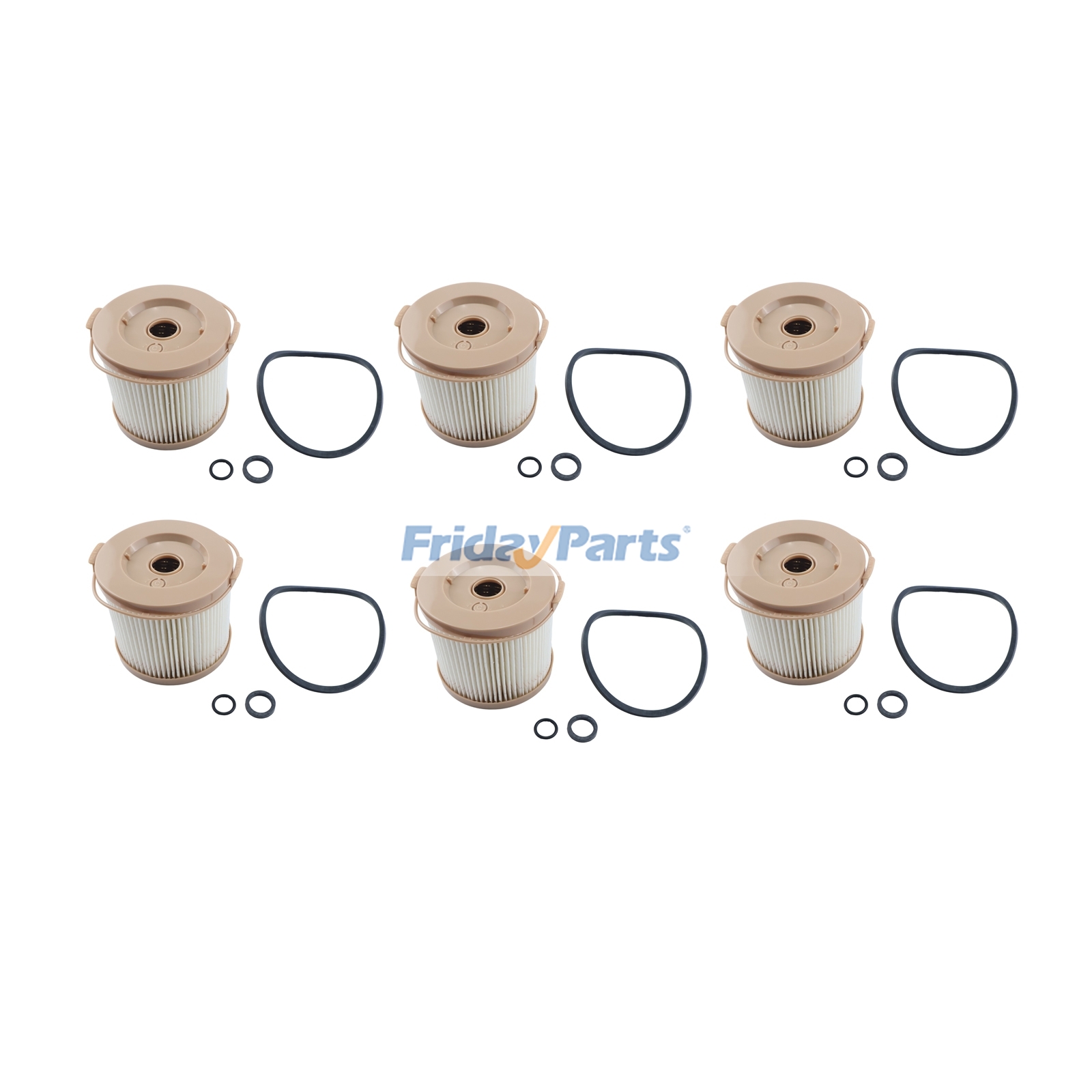 6 Pieces Fuel Filter 861014 3917924 P552010 FS1208 for Volvo Penta Engine AD31D-A D3-110 D3-140 D4-260 D6-400 KAD300-A MD2030 TMD22A