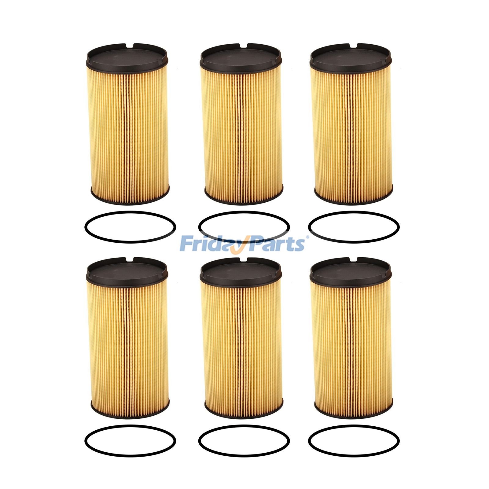 6 Pieces Fuel Filter K37-1029 for Paccar Engine MX13 PX9 Kenworth Truck T660 T680 T800 T880 W900 W990