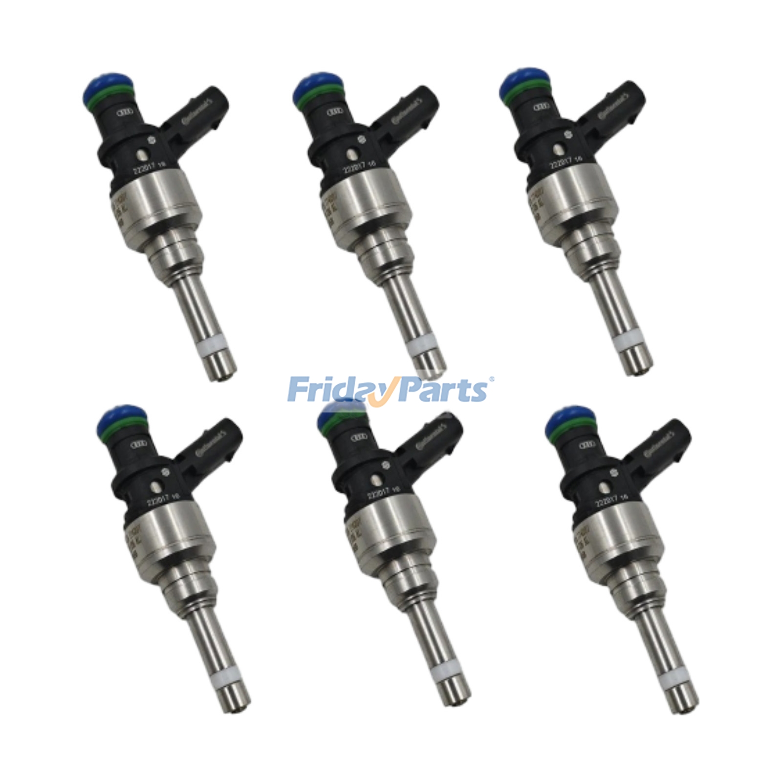 Conjunto de 6 injetores de combustível 06E906036P para Audi A6 A7 A8 Quattro Q5 Q7 S4 S5 e Volkswagen Touareg (2009-2016)