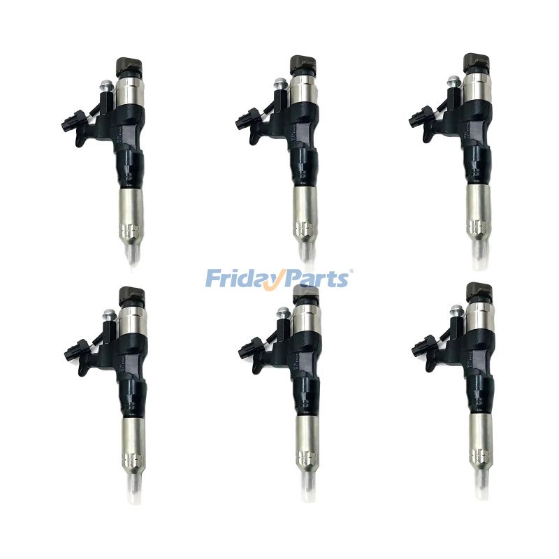 6 Pieces Fuel Injector 23670-E0291 23910-1360 for Hino Engine J08E Truck 268