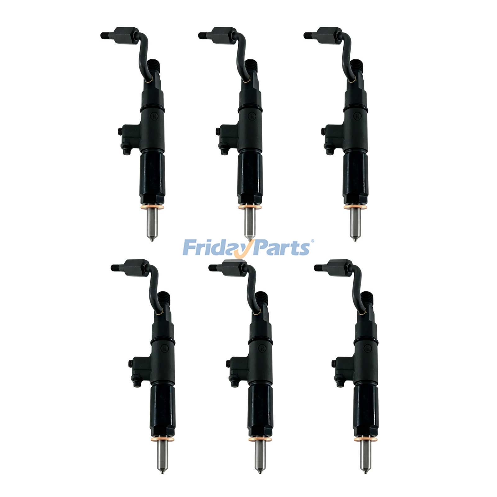 6 inyectores de combustible 3436101020 para motor Mitsubishi S6K para Motor