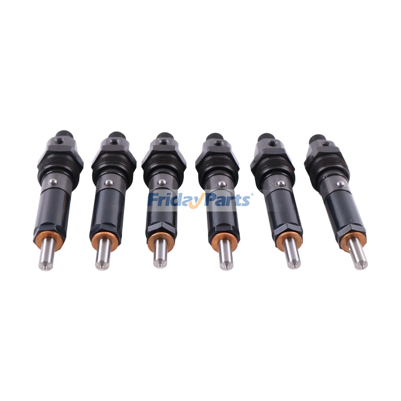 6 inyectores de combustible 3919331 3919319 para motor Cummins C8.3 G CASE Loader 1840 1845C 480F 570LXT 580L 580SK 680L de FridayParts