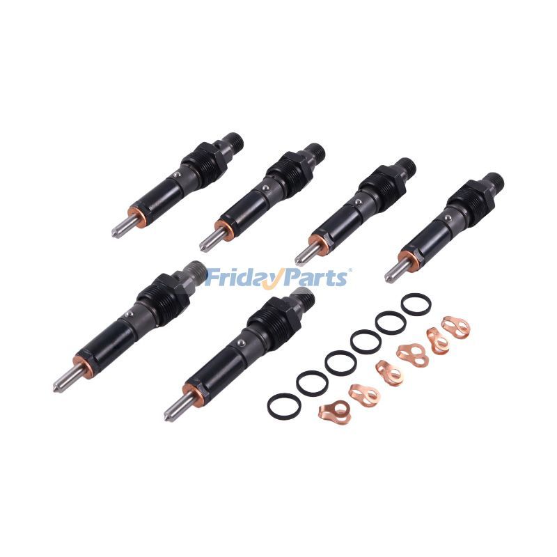6 Pieces Fuel Injector 4025334 for Cummins Engine 4B3.9 6B5.9 Hyundai Excavator R140LC-7 R210NLC-7 R250LC-7 R210LC-7 R220LC-7 R140W-7 R200W-7