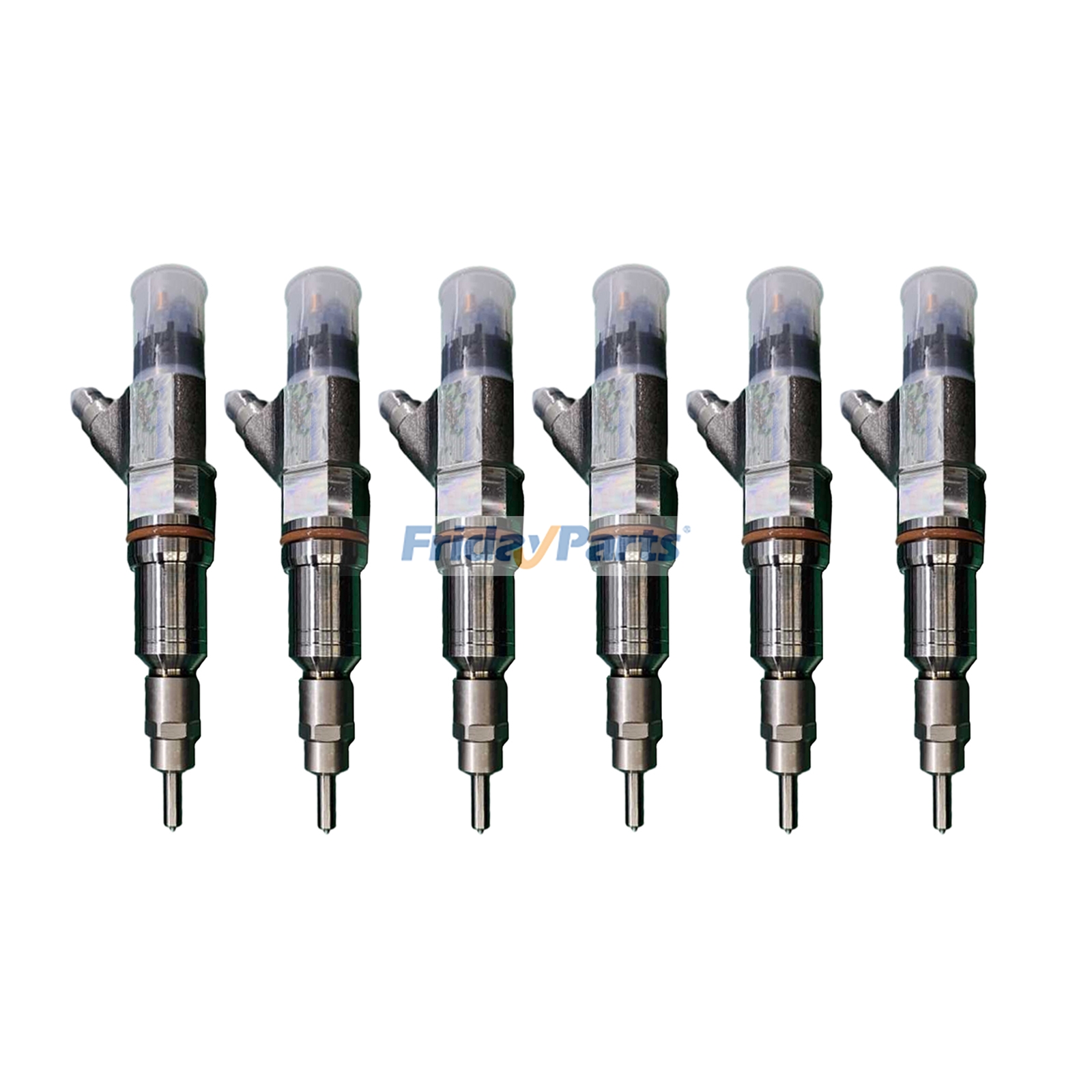 6 Pieces Fuel Injector 504255185 for FPT/Iveco Engine F2CFE613A New Holland Loader W270C W300C