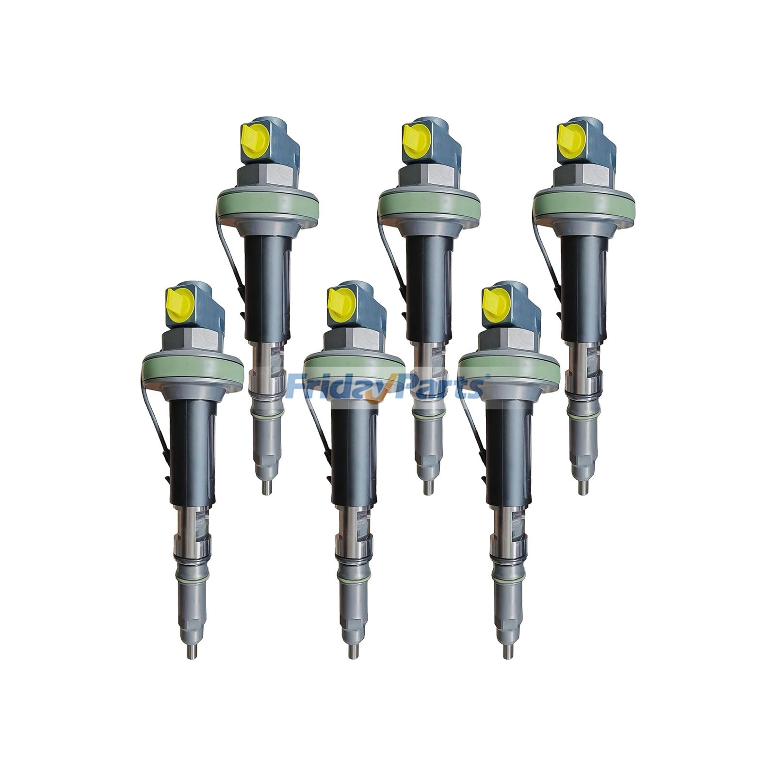 6 Stück Kraftstoffeinspritzdüsen 5375441 4380190 Y431K06139 für Cummins-Motoren QSK19 QSK38 QSK50