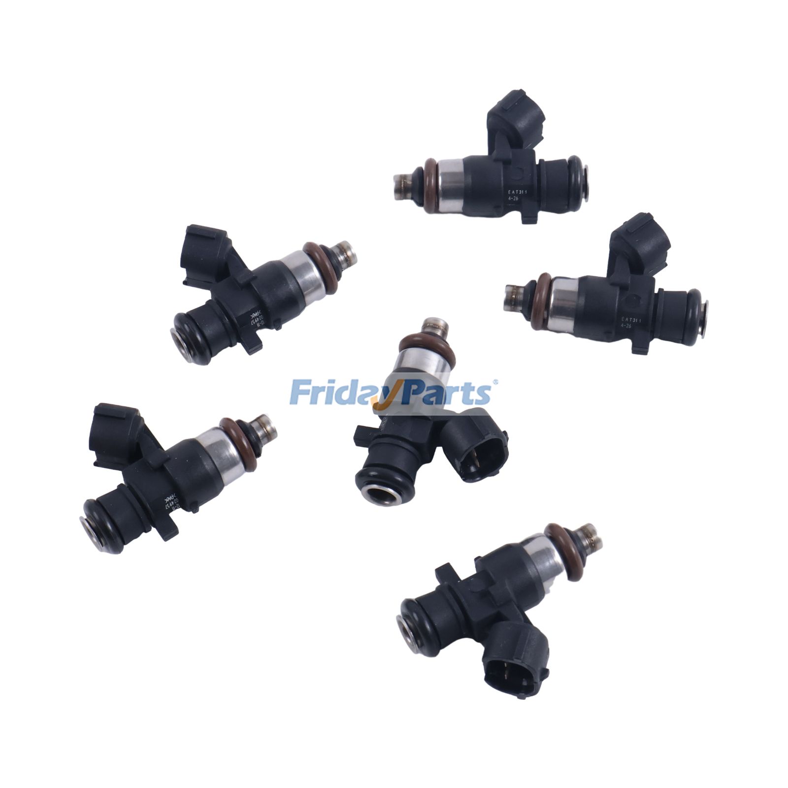 Injecteur de carburant 6 pièces 6AW-13761-00-00 pour moteur hors-bord Yamaha 200 cv 225 cv 250 cv 300 cv 350 cv