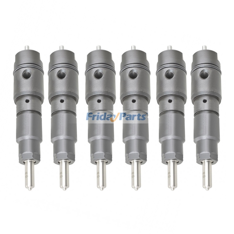 6 inyectores de combustible A0050177121 A0060175221 para motores Mercedes Benz OM460 OM457 MBE4000 MBE906, vehículos Actros MP2, Axor 2543 1843, Econic 2629 y Atego 1017.