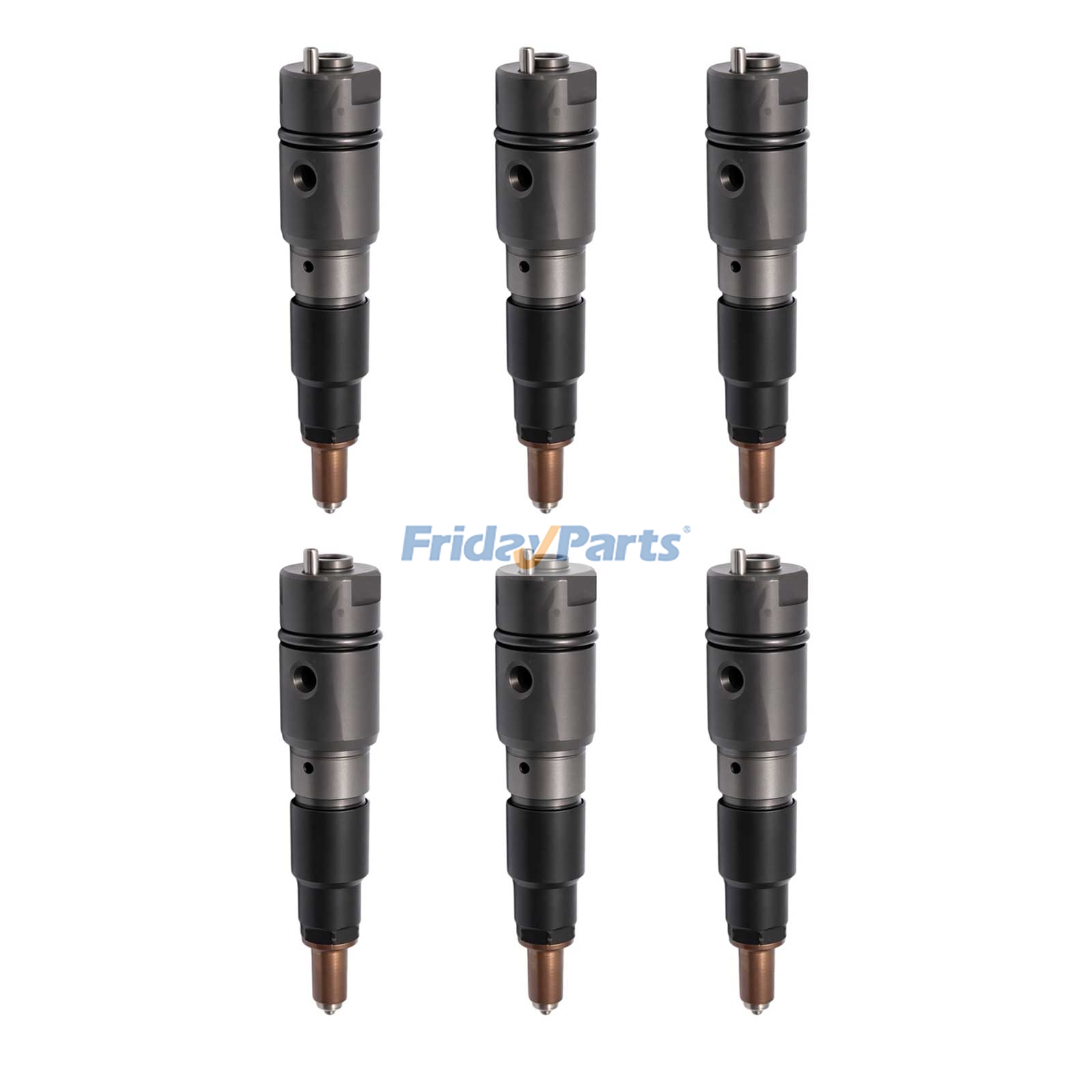 6 Pieces Fuel Injector A0060175121 for Mercedes-Benz Engine MBE4000 OM457LA Truck Axor 2035 2040 2044 2540 2544 2640 2644 3340 3344 4140 4144
