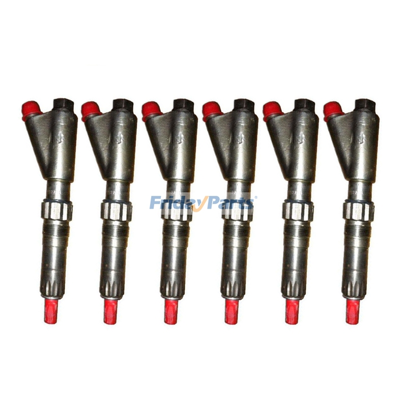 6 Pieces Fuel Injector AR62986 SE500099 SE501108 for John Deere Engine 6404 Tractor 4630 7020 Harvester 5200 7020 Log Skidder 740