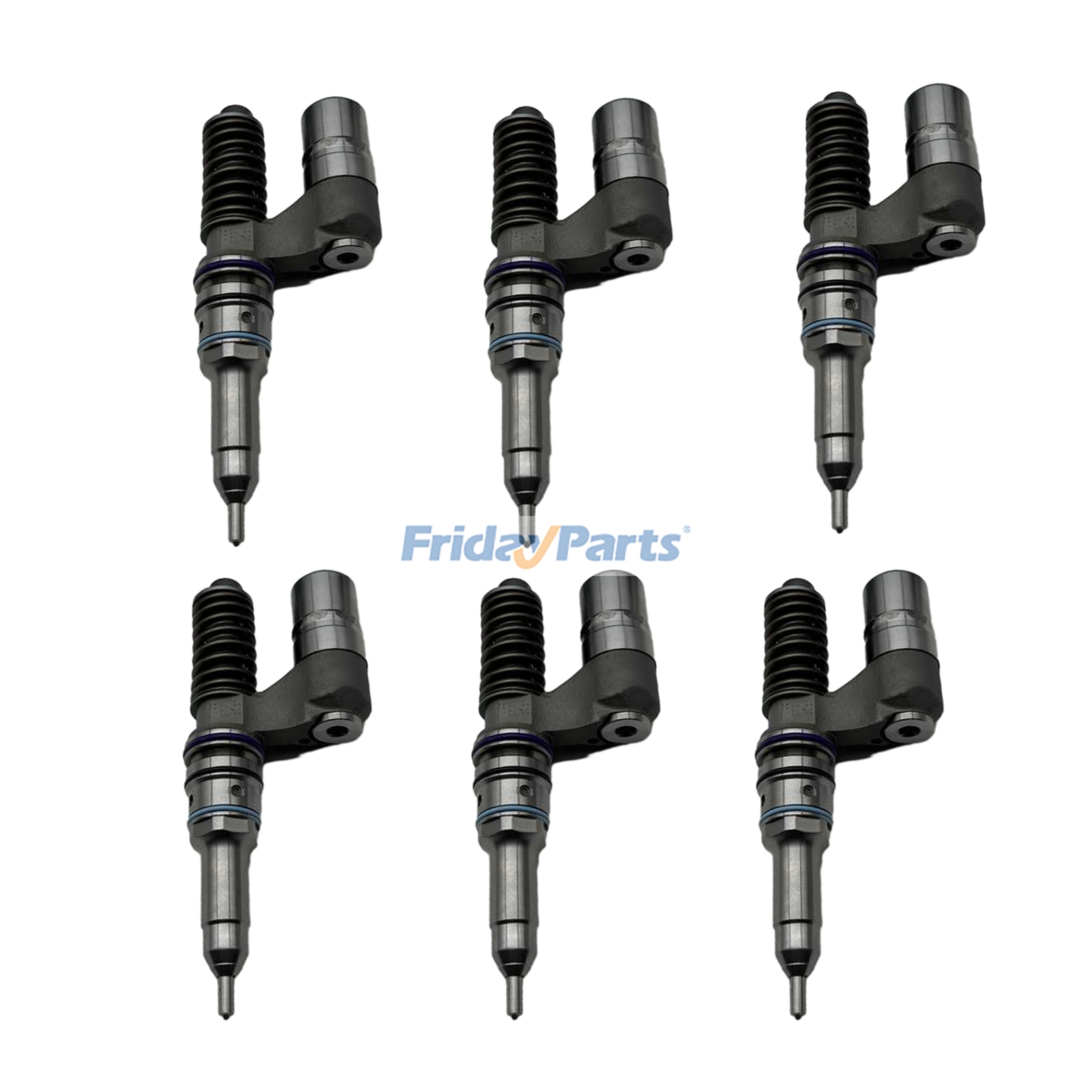 Lot de 6 injecteurs de carburant pour moteur Scania DI16.42M DC16.43A - Remplace les références Bosch 0414701035, 0414701060, 0414701068 et 0414701069