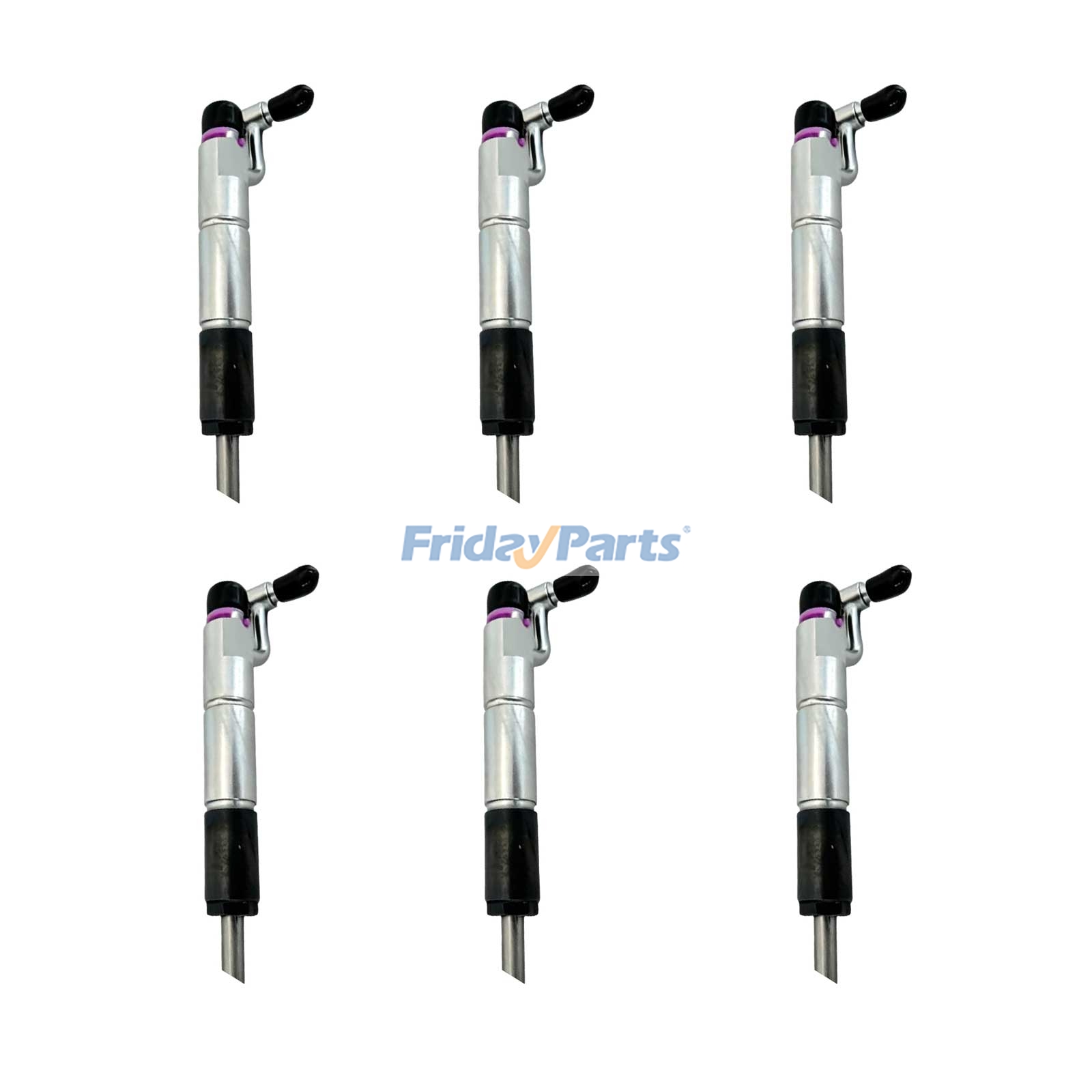 6 Pieces Fuel Injector ME086625 for Mitsubishi Engine 6D31
